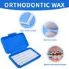 OUMJCING Portable Orthodontic Oral Care Kit - Orthodontic Dental Care Kit for Braces with Travel Case,Includes V/U-Shape Toothbrushes, Floss Threaders & Ortho Wax (Blue) view 4