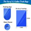0.5 Gallon 350 pcs Mini Clear Trash Bags, Tiny Strong Garbage Bags,Small Plastic Bags for Desktop Trash Bin, Tiny Bathroom Trash Can Bin Liners,Mini Bags for Waste Basket Liner,Fit 2 Liters-Clear view 2