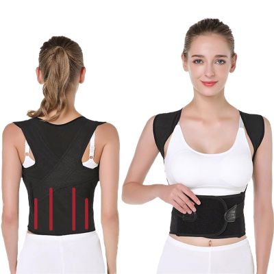 Invisible Posture Corrector Adjustable Full Back Support Teenage Students Hunchback Correction Straps Men Women Corset Orthopedic Vest Shoulder Straightener (Color : Black, Size : 3X-Large) (Black Sm