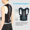 Big Size XS-5XL Adjustable Scoliosis Posture Corrector Full Back Support Brace Men Women Posture Trainer Shoulder Neck Clavicle Support Spine Lumbar Pain Relief(Black,X-Large) (Black Small) view 2