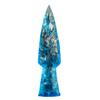 Aqua Obsidian Sword Kni-fe Man Gemstone Kni-VES Hand Knapped Glass Blades Crystal 5.5" to 6" in view 1