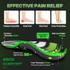 Dynamic Spring Plantar Fasciitis Insoles for Flat Feet, 250 lb Heavy Duty Work Boot Insoles for Men Women, High Arch Support Inserts Women Men, Arch Pain Relief, Shock Absorb, Orthotic, 1 Pair view 2