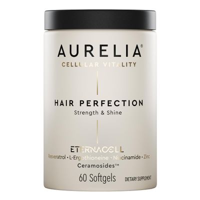 AURELIA Hair Perfection | Advanced Cellular Anti-Aging Supplement | Support Hair Growth | with Zinc, Resveratrol, Niacinamide, Ergothioneine & Ceramosides