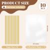 PureGuard 10 PCS Clear Cellophane Bags, Large Plastic Cellophane Gift Bags 24x30 Inch Cellophane Wrap for Gift Baskets with Twist Ties for Wedding Birthday Christmas Party Favor view 4