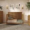Evolur Toddler Guard Rail Conversion Kit, Designed and Tested Full Size Cribs, Durable Hardwood Build Safety Rail, Easy Assembly, Converts Crib into a Toddler Bed - Sedona view 2