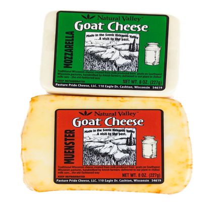 Amish Country Mozzarella (2 x 8 oz) and Muenster (2 x 8 oz)