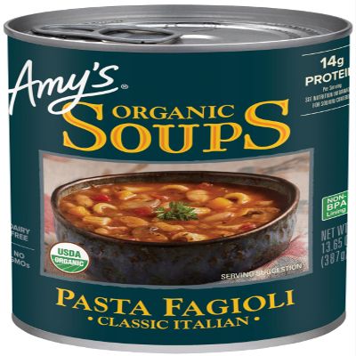 Amy's Soup, Organic Pasta Fagioli Soup, 13.65 Oz