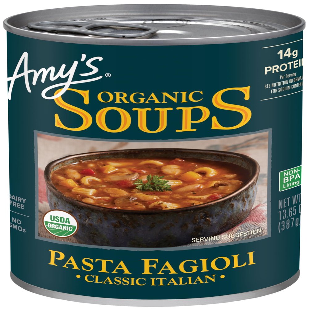 Amy's Soup, Organic Pasta Fagioli Soup, 13.65 Oz