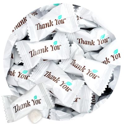 Thank You Candy Buttermints, 1 Pound, Approx.125 Pieces, Hospitality Mints