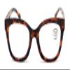 V.W.E. Women Large Oversized Progressive Clear Bifocal Reading glasses - No Line or Bubble - Zero Power on Top Wide Reader (Tortoise, 3.25, x) view 3