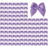 100 Pcs Mini Bows, 1 Inch Satin Ribbon Bows for Crafts, DIY Sewing, Wedding, Party Decorations, Gift Wrapping, Hair Accessories & Appliques (Lilac)