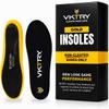VKTRY Gold Basketball Insoles for Non-Cleated Shoes - Carbon Fiber Performance, Customized Athletic Inserts for Volleyball, Running & More | Shock Absorption US M11.5-12, W13.5-14, (120lbs Below) view 1