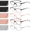 JOLISU 5 Pack Reading Glasses for Women/Men - Fashion Blue Light Readers Computer Eyeglasses W/Spring Hinge&Case(2.0) view 1