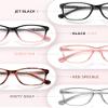 JOLISU 5 Pack Reading Glasses for Women/Men - Fashion Blue Light Readers Computer Eyeglasses W/Spring Hinge&Case(2.0) view 2