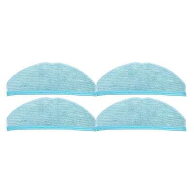 YHNNH Mop Cloth, Compatible for Cecotec, Compatible for Conga, 8090 9090 Vacuum Cleaner Parts Robotic(4PCS)