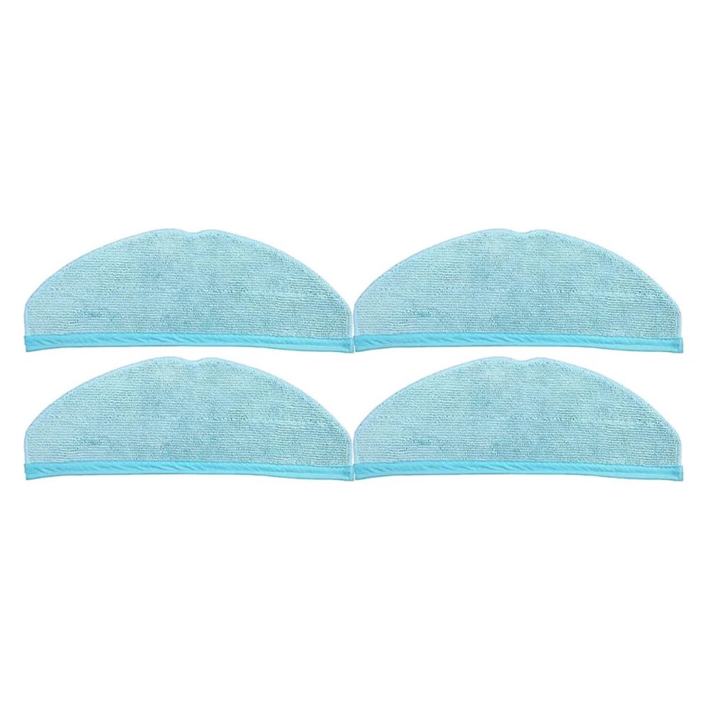 YHNNH Mop Cloth, Compatible for Cecotec, Compatible for Conga, 8090 9090 Vacuum Cleaner Parts Robotic(4PCS)