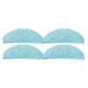 YHNNH Mop Cloth, Compatible for Cecotec, Compatible for Conga, 8090 9090 Vacuum Cleaner Parts Robotic(4PCS) view 1