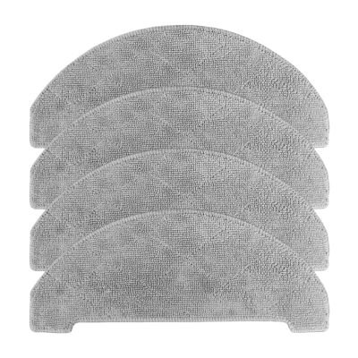 YHNNH 10/4PCS Mop Cloth Kit, Compatible for Cleanova, W7-W11 Sweeping Machine Accessories Cloth Cleaning Pad(4pcs)