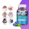 Magnesium Glycinate Gummies 1000mg, High Absorption Sugar Free Magnesium Potassium Supplement for Relaxation, Stress Relief, and Sleep Support for Adults & Kids - 180 Blueberry Gummies view 2