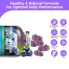 Magnesium Glycinate Gummies 1000mg, High Absorption Sugar Free Magnesium Potassium Supplement for Relaxation, Stress Relief, and Sleep Support for Adults & Kids - 180 Blueberry Gummies view 3