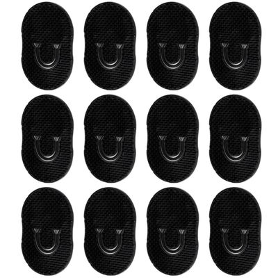 12 Pcs Soft Pocket Palm Combs Black Shampoo Scalp Massager, Mini Slick Back Hair Brushes & Finger Brushes for Men Beard & Hair, Portable Grooming Kit for Home, Travel, Office