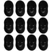 12 Pcs Soft Pocket Palm Combs Black Shampoo Scalp Massager, Mini Slick Back Hair Brushes & Finger Brushes for Men Beard & Hair, Portable Grooming Kit for Home, Travel, Office view 1