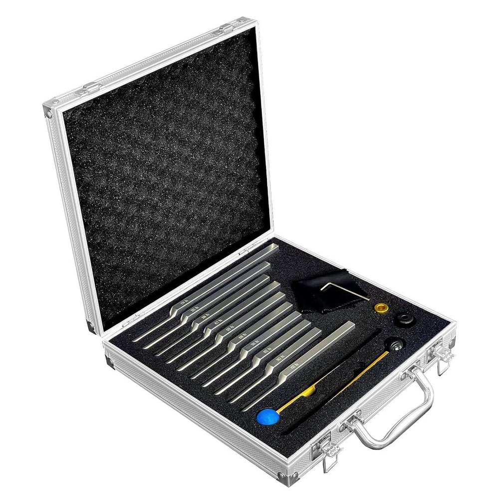 Heeucnon 10 Piece Tuning Forks Kit for Healing Chakra Sound Meditation Forks for Sound Healing Therapy Reduce Stress