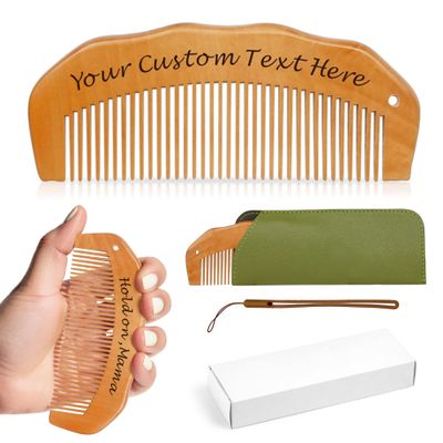 Personalized Labor Comb, Custom Birthing Comb, Wooden Birth Combs, Labor Gifts for Pregnant Women, Delivery Essentials Wooden Birth for Women and Expecting Mom(Design 1)