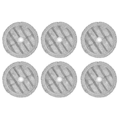 YHNNH 6PCS Replacement Mop Pads Rags, Compatible for LG, A9 Steam Mop Cloth Vacuum Cleaner Robot Mopping Machine Cleaning Cloth Spare Parts