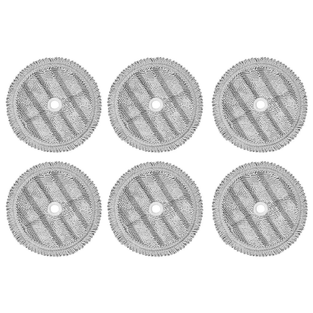 YHNNH 6PCS Replacement Mop Pads Rags, Compatible for LG, A9 Steam Mop Cloth Vacuum Cleaner Robot Mopping Machine Cleaning Cloth Spare Parts