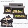 100 Pcs Pillow Gift Boxes with Windows,Kraft Paper Mini Pillow Packaging Box, Creative Favor Box Folding Treat Boxes with Clear Window for Bakery Candy Chocolate Jewelry Display Wedding Party Favor (Black,100Pcs) view 3