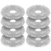 8 Pack Replacement Mop Pads Compatible with iRobot Roomba 505X Combo, Plus 405 Combo/505 Combo/507 Combo/4020 Combo Robot Vacuum Cleaners, Reusable & Washable Microfiber Mop Cloth Refill view 1