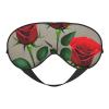 Red Rose Flowers 1 Print Sleep Eye Smask with Strap Eye Shade for Travel Nap Meditation view 1