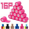 16 Pack Self Adhesive Bandage Wraps,2" X 5 Yards Non-Woven Elastic Cohesive Bandage Wrap, Color Athletic Tape for Wrist, Vet Wrap, Ankle Tape (Pink) view 1