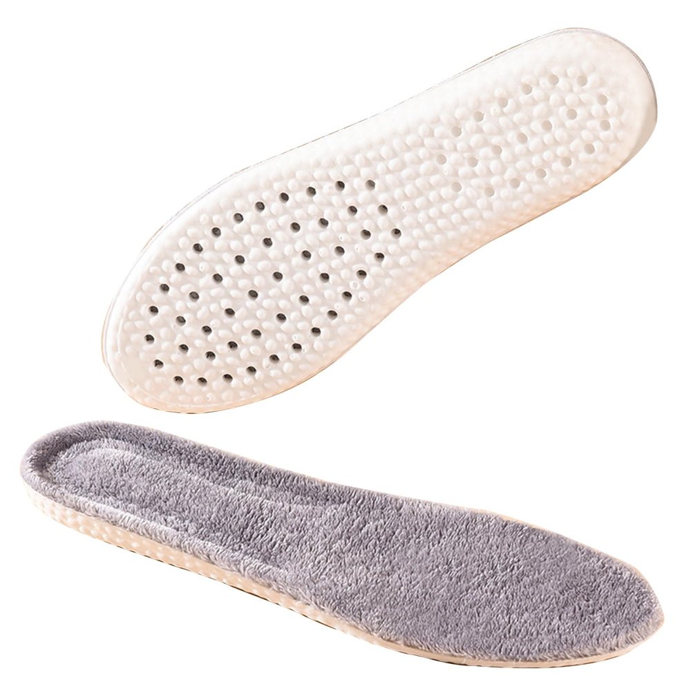 XINNIKESI Insoles Men, Warm Feet Thermal Insoles Archs Soft Feet Insole Highly Elastic Breathable Cotton Insole for Women and Men