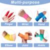 16 Pack Self Adhesive Bandage Wraps,2" X 5 Yards Non-Woven Elastic Cohesive Bandage Wrap, Color Athletic Tape for Wrist, Vet Wrap, Ankle Tape (Black) view 3