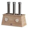 SHJBJRJ Natural Bamboo Moxa BoxAuto Push & Heat Control1/2/3/4/6 Hole OptionsAdjustable Elastic Straps (3-Hole) view 1