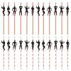 24 PCS Bachelorette Straws Disposable Bachelorette Party Straws Funny Stripper Pole Dancer Drinking Straws for Adult Bachelorette Party Favors Bridal Shower Girls Night view 1