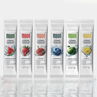 Moon Lunar Hydration Booster Variety Pack (18 Sticks) Sugar-Free, Electrolyte-Rich, Keto-Friendly, Instant Hydration, Natural Flavors, Boosts Energy & Immunity