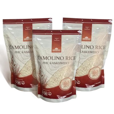 ARASHAN Premium Camolino Rice from Kyrgyzstan | Authentic Central Asian Rice | Naturally Grown | Fluffy Texture | Great for Pilaf, Side Dishes & Everyday Cooking| 3 Pack (1.76 lb Each, 5.28 lb Total)