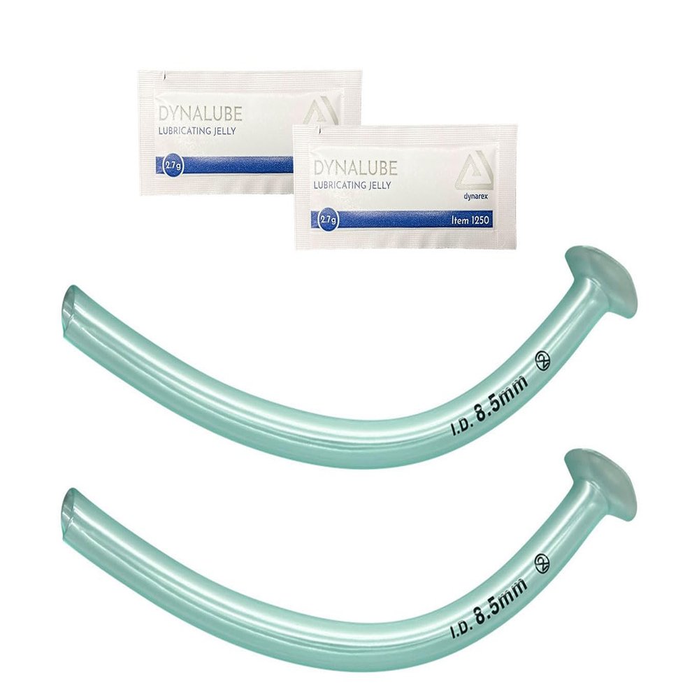 Endure Nasopharyngeal Airway 8.5 mm with Lubricating Jelly, 2 Pack, NPA 34 FR