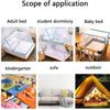 Portable Mosquito Net, Easy to Install and Clean, Suitable for Travelling, Camping and Outdoor Use(Grey,190x135x95cm) view 3