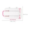 ABOOFAN Mini Suitcase Candy Boxes 3x2x1.5In Clear Plastic with Telescopic Handle & Wheels for Easy Carrying, Transparent View for Treats or Keepsakes for Wedding, Bridal Shower, Travel-Themed Part view 2