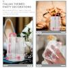 ABOOFAN Mini Suitcase Candy Boxes 3x2x1.5In Clear Plastic with Telescopic Handle & Wheels for Easy Carrying, Transparent View for Treats or Keepsakes for Wedding, Bridal Shower, Travel-Themed Part view 4