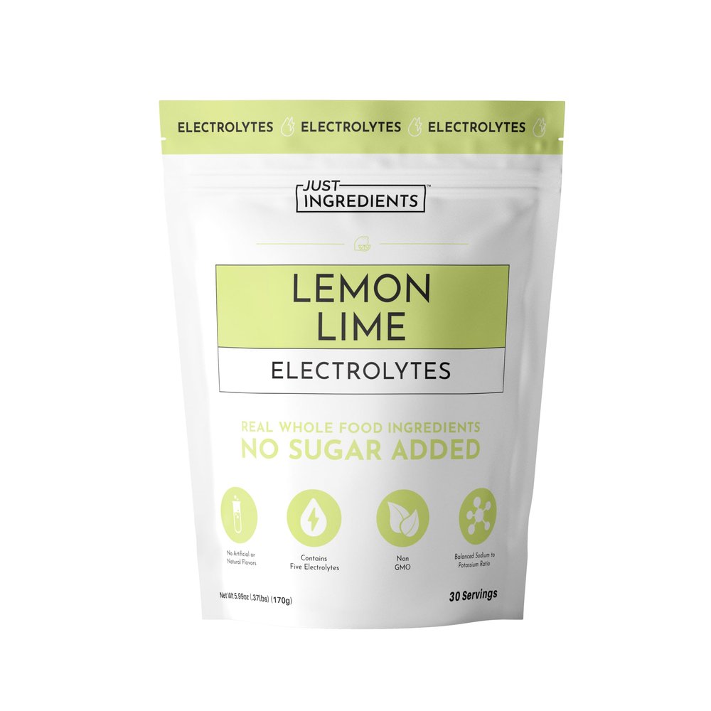 Lemon Lime Electrolytes 30Serving Hydration Drink Mix with Coconut Water, Sea Salt, and Trace Minerals Supports Energy, Recovery, and Electrolyte Balance*