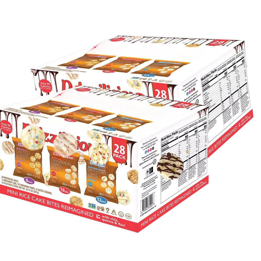 Mini Rice Cakes Bites, 28 Count (2 Pack)