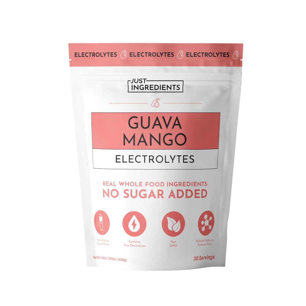Guava Mango Electrolytes 30Serving Hydration Drink Mix with Coconut Water, Sea Salt, and Trace Minerals Supports Hydration, Recovery, and Electrolyte Balance*