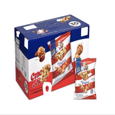 Cracker Jacks Caramel Popcorn and Peanuts Snack Pack, Popped Popcorn, 1.25 oz Bags, 30 Count