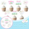 Sursurprise Mahjong Party Decorations, 24PCS Lets Get Our Mahj-ON Cupcake Toppers for Birthday Game Celebration Party Supplies view 4