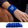 Couver Unisex Blue Sports/Athletic with Number Embroidery Sweat Wristband, Number 99, 3.15" W x 9" L, 1 Piece view 2